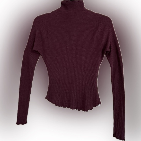 Intimately Free People Make It Easy Thermal, Mock Neck, Long Sleeves, XS - Picture 4 of 7